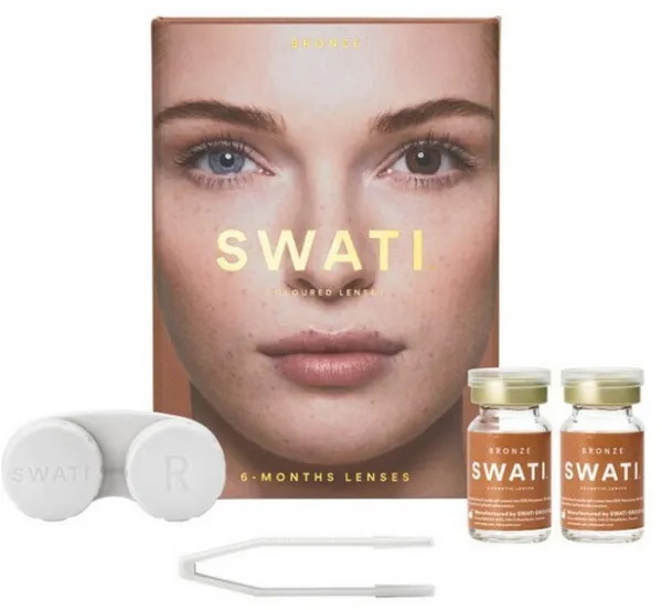 SWATI - Fargede Kontaktlinser 6 Måneder Bronse