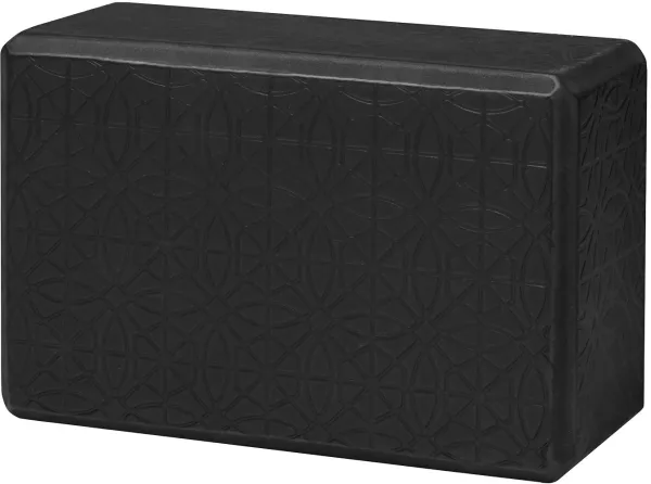 Gaiam Embossed Yogablokk Svart